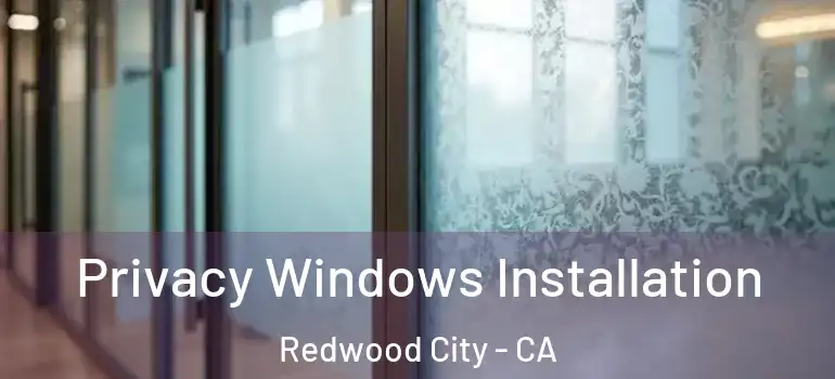  Privacy Windows Installation Redwood City - CA